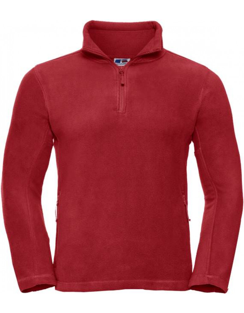 Pulover din fleece cu fermoar de 1/4 Russell